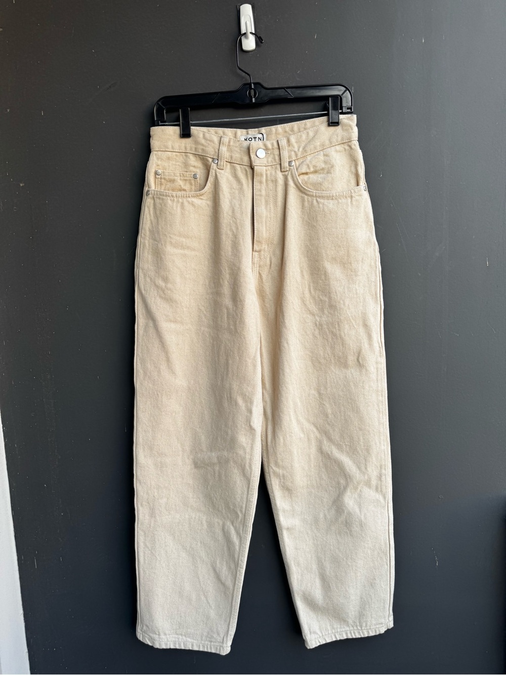 NWT Kotn unisex high waisted tapered trouser pants